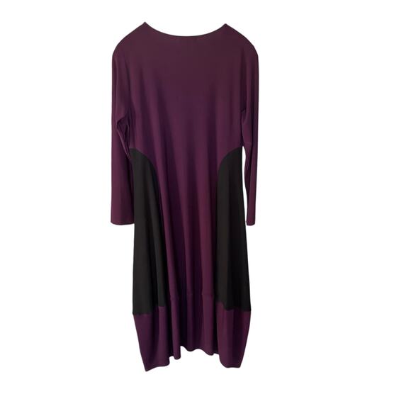 Comfy USA Purple and Black Boxy Cocoon Tunic Dress Size Medium - Picture 5 of 8